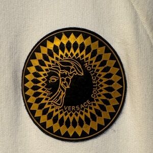 Versace Collection Ivory Top with Gold Emblem